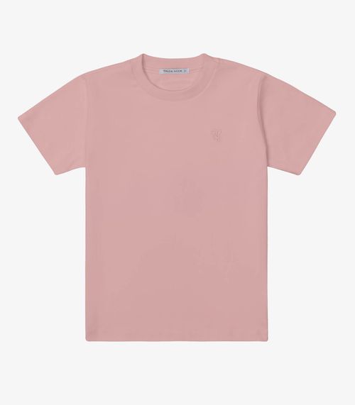 Camiseta Verão Menino Em Suedine Trick Nick Rosa
