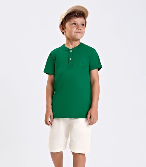 Conjunto Verão Menino Meia Malha Trick Nick Verde
