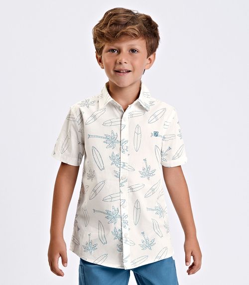 Conjunto Camisa Polo Com Bermuda Trick Nick Bege