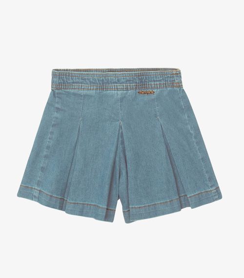 Shorts Verão Menina Curto Jeans Trick Nick Azul