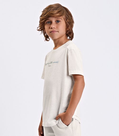Conjunto Verão Menino Meia Malha Trick Nick Bege