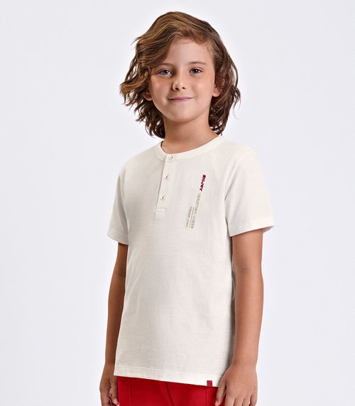 Conjunto Verão Menino Meia Malha Trick Nick Bege
