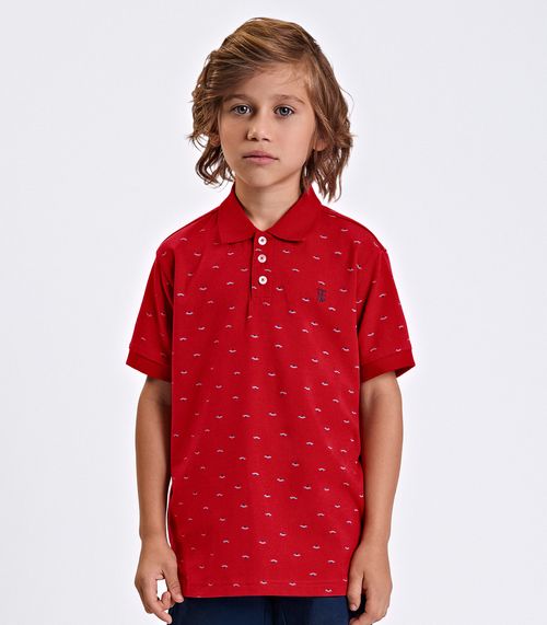 Conjunto Polo Com Bermuda Trick Nick Vermelho