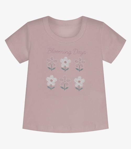 Conjunto Infantil Blusa Com Shorts Trick Nick Rosa