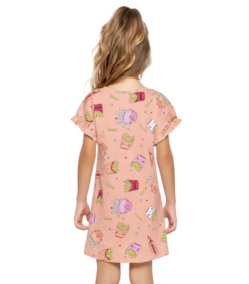 Camisola Infantil Feminina Snacks Trick Nick Rosa