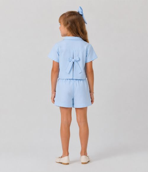 Conjunto Infantil Camisa E Short Trick Nick Azul