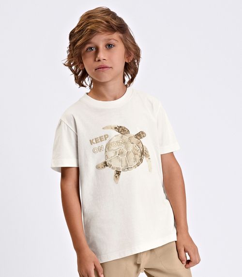 Conjunto Verão Menino Meia Malha Trick Nick Bege