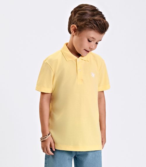 Polo Verão Menino Piquet Trick Nick Amarelo