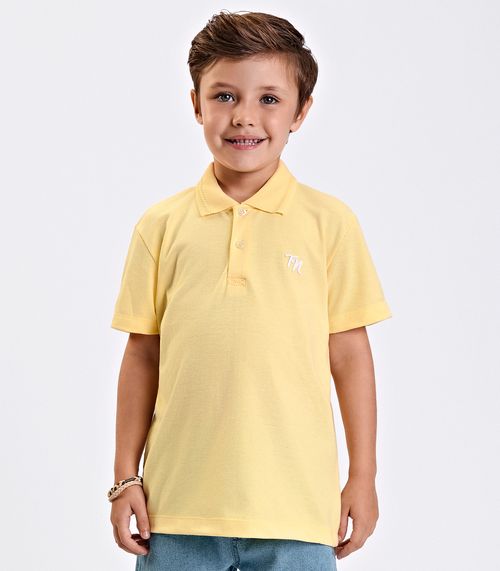 Polo Verão Menino Piquet Trick Nick Amarelo