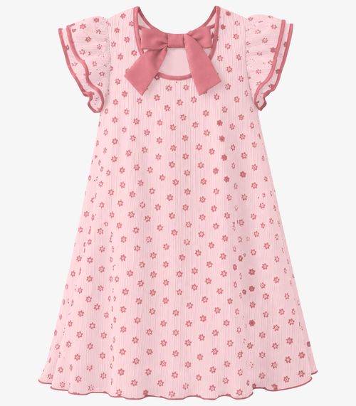 Vestido Verão Menina Trick Nick Rosa