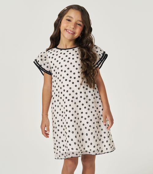 Vestido Verão Menina Trick Nick Bege