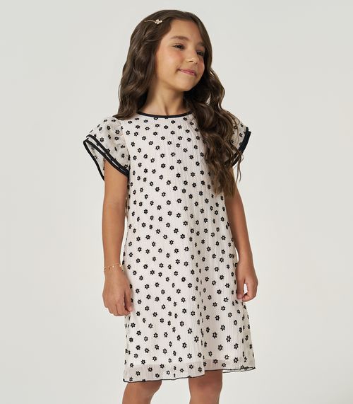 Vestido Verão Menina Trick Nick Bege
