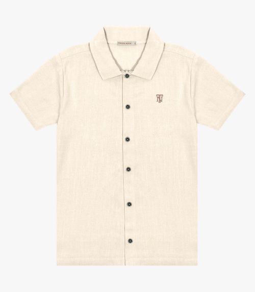 Camisa Infantil Masculina Trick Nick Bege