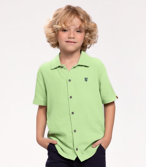 Camisa Infantil Masculina Trick Nick Verde