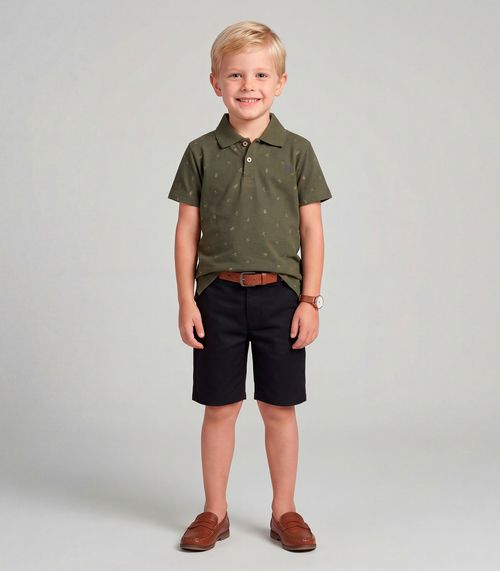 Conjunto Polo com Bermuda Trick Nick Verde