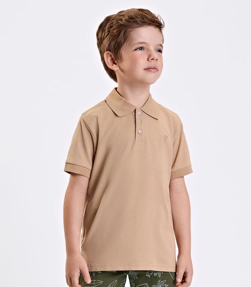 Conjunto Masculino Polo Com Bermuda Trick Nick Marrom