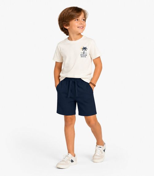 Bermuda Verão Infantil Masculina Trick Nick Azul