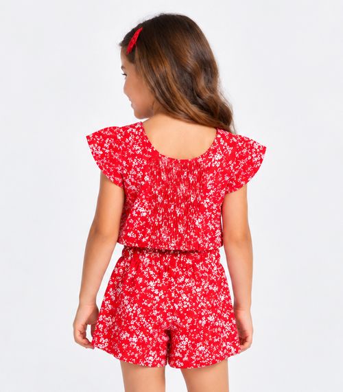 Conjunto Verão Infantil Feminino Trick Nick Vermelho