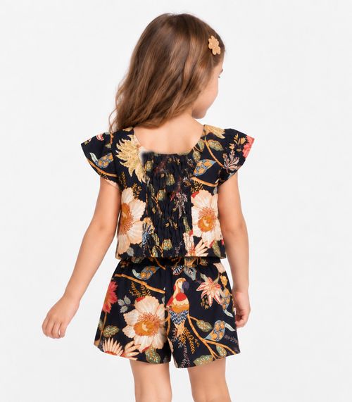 Conjunto Verão Infantil Feminino Trick Nick Preto