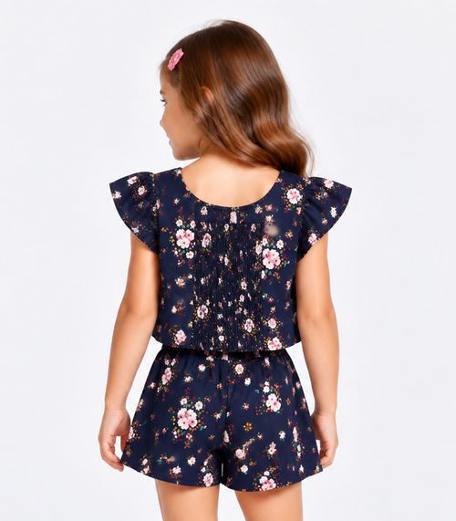 Conjunto Verão Infantil Feminino Trick Nick Azul
