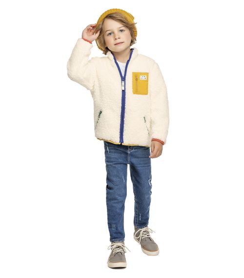Jaqueta Infantil Trick Nick Bege